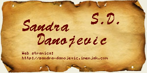 Sandra Danojević vizit kartica
